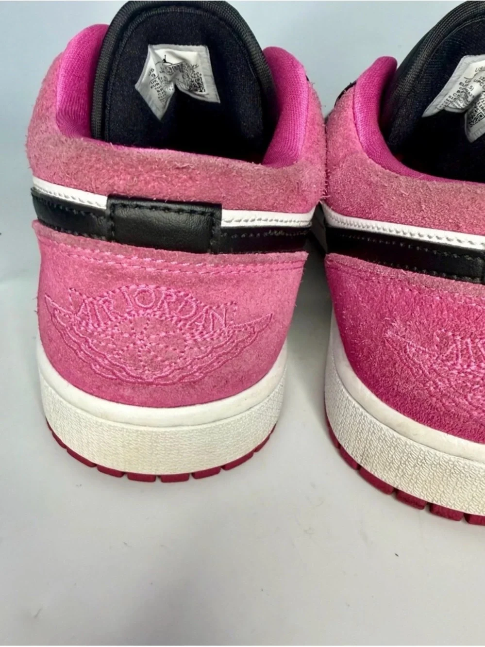 Nike Air Jordan 1 Low SE Fuchsia Men’s Size 9 US CK3022-005 Pink Black White - Picture 6 of 11